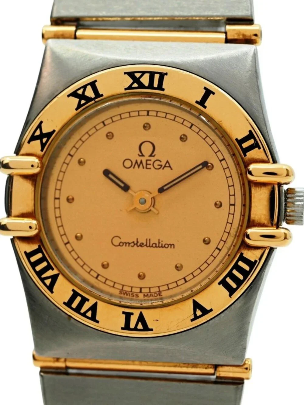 Omega 22.5mm Ladies Constellation 18k Gold Full Bar Swiss Watch! Ref: 795.1080!